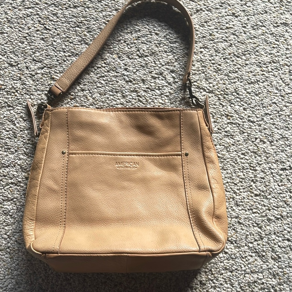 American Leather purse- shoulder bag